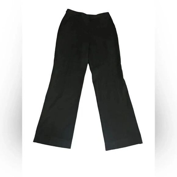 Women’s ST JOHN SPORT black business casual classic trouser straight leg pants - Picture 1 of 8